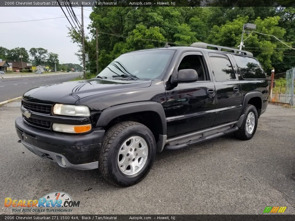 2006 Chevrolet Suburban Z71 1500 4x4 Black / Tan/Neutral Photo #7