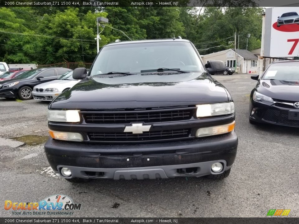 2006 Chevrolet Suburban Z71 1500 4x4 Black / Tan/Neutral Photo #8