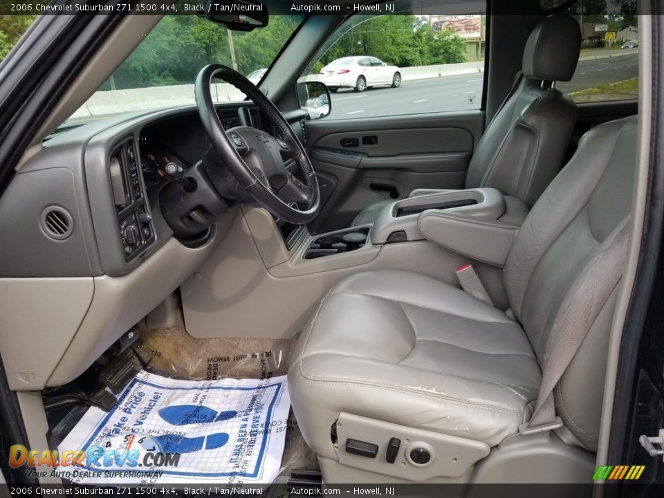 2006 Chevrolet Suburban Z71 1500 4x4 Black / Tan/Neutral Photo #10