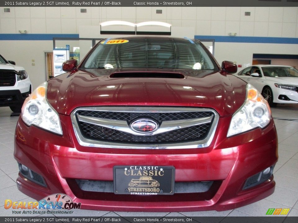 2011 Subaru Legacy 2.5GT Limited Ruby Red Pearl / Off-Black Photo #2