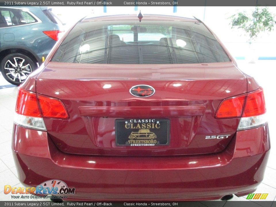 2011 Subaru Legacy 2.5GT Limited Ruby Red Pearl / Off-Black Photo #7