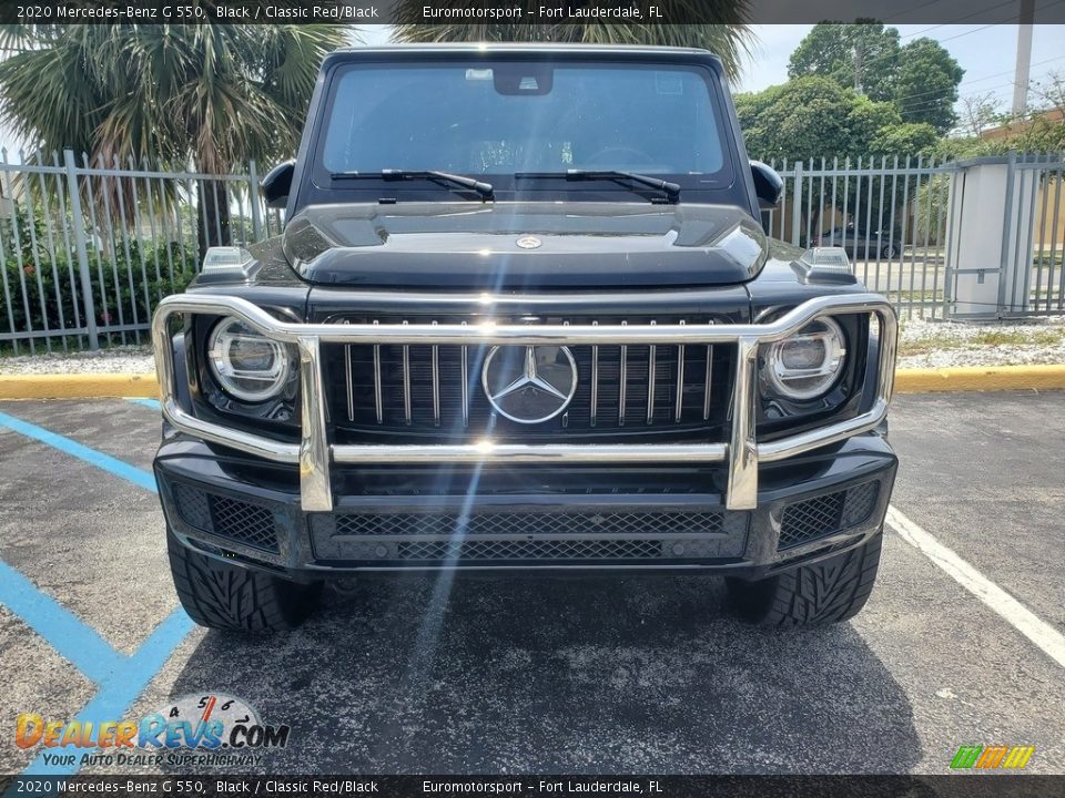 2020 Mercedes-Benz G 550 Black / Classic Red/Black Photo #2