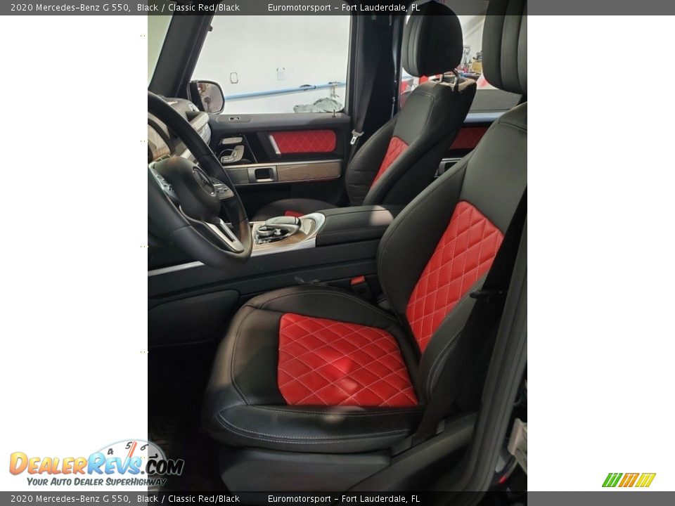2020 Mercedes-Benz G 550 Black / Classic Red/Black Photo #12