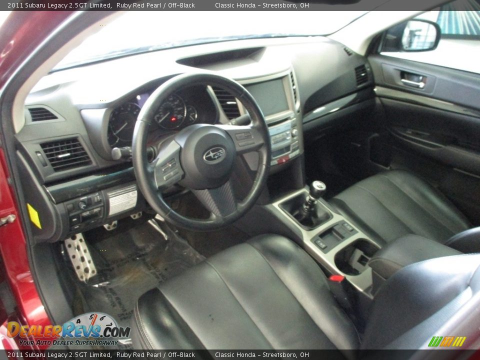Off-Black Interior - 2011 Subaru Legacy 2.5GT Limited Photo #25