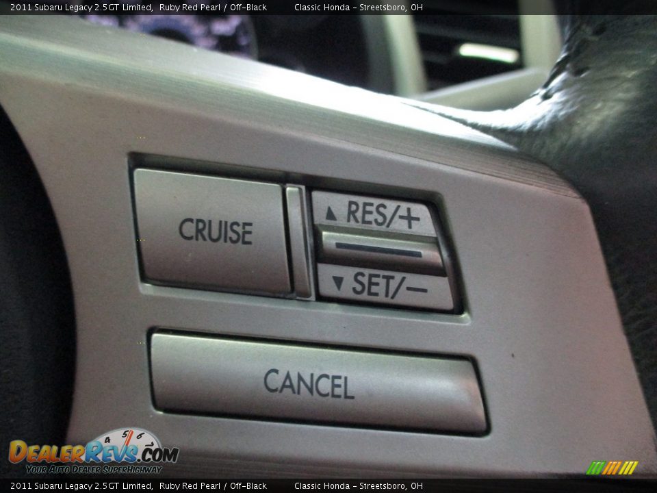 2011 Subaru Legacy 2.5GT Limited Steering Wheel Photo #34