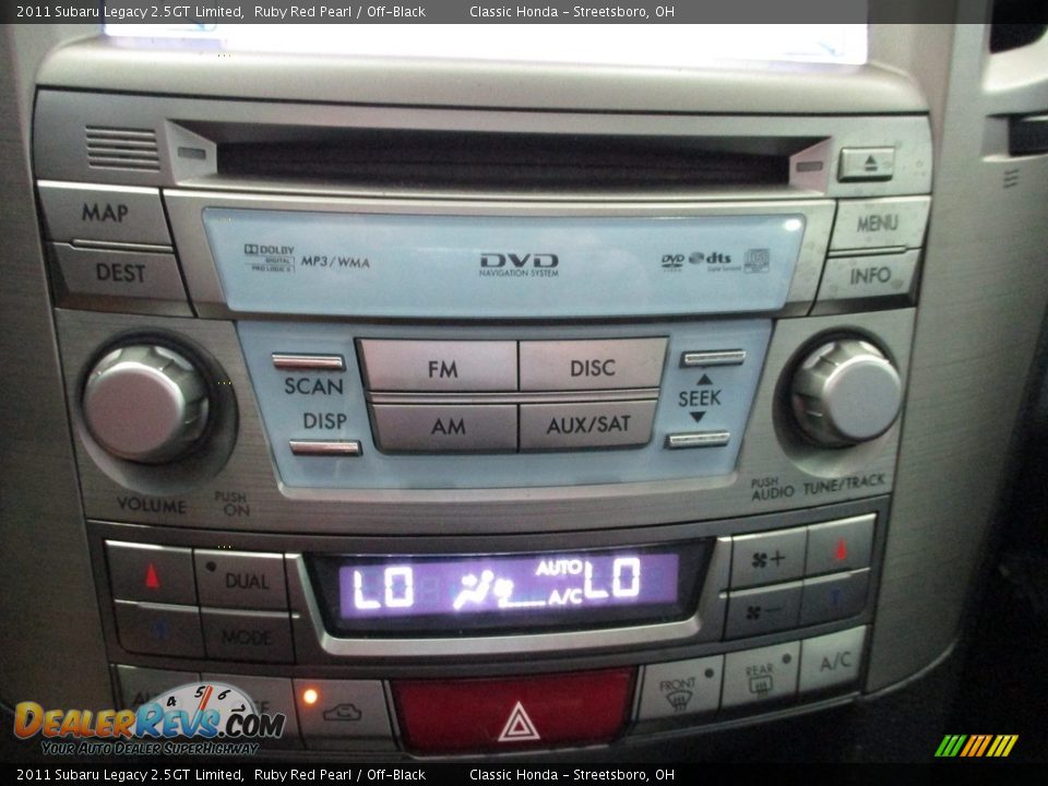 Controls of 2011 Subaru Legacy 2.5GT Limited Photo #35