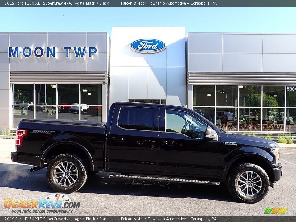 2019 Ford F150 XLT SuperCrew 4x4 Agate Black / Black Photo #1