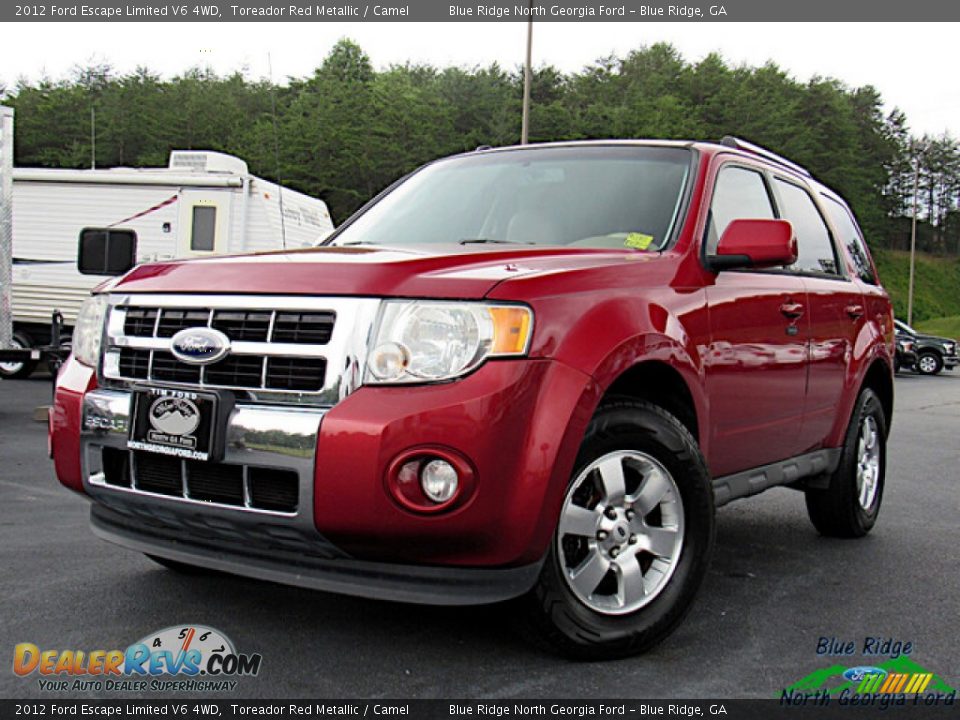 2012 Ford Escape Limited V6 4WD Toreador Red Metallic / Camel Photo #1