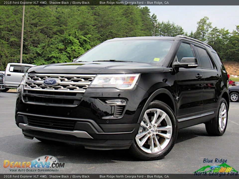 2018 Ford Explorer XLT 4WD Shadow Black / Ebony Black Photo #1