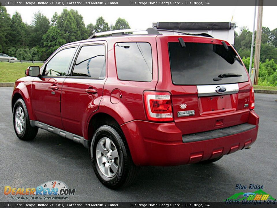 2012 Ford Escape Limited V6 4WD Toreador Red Metallic / Camel Photo #3
