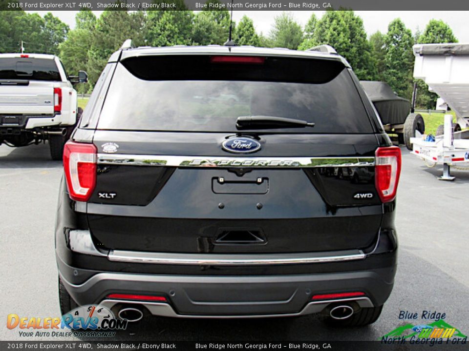 2018 Ford Explorer XLT 4WD Shadow Black / Ebony Black Photo #4