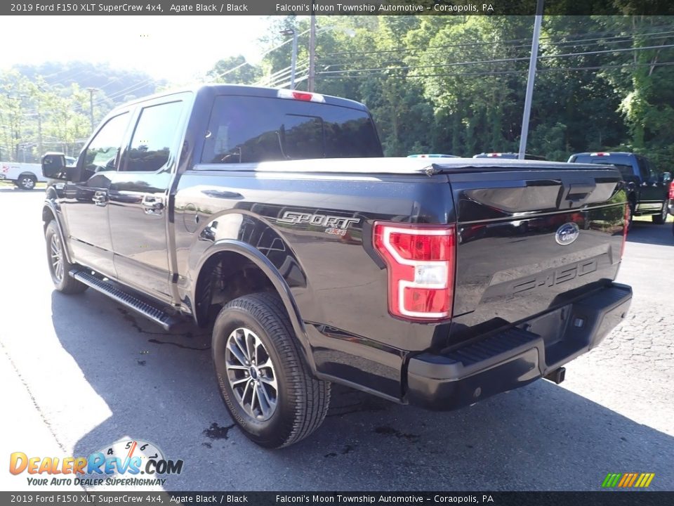 2019 Ford F150 XLT SuperCrew 4x4 Agate Black / Black Photo #4