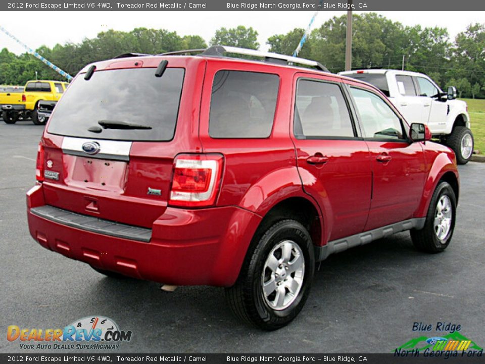 2012 Ford Escape Limited V6 4WD Toreador Red Metallic / Camel Photo #5