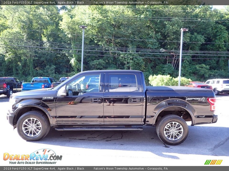 2019 Ford F150 XLT SuperCrew 4x4 Agate Black / Black Photo #5