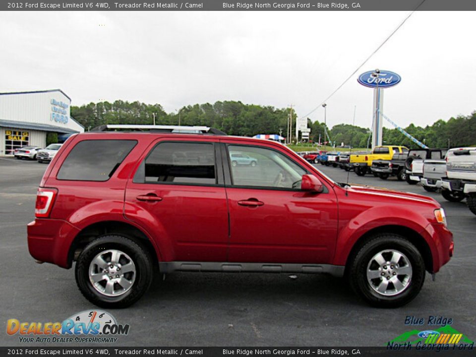 2012 Ford Escape Limited V6 4WD Toreador Red Metallic / Camel Photo #6