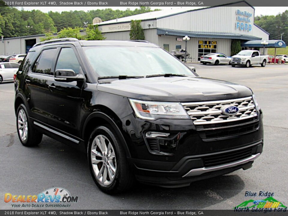 2018 Ford Explorer XLT 4WD Shadow Black / Ebony Black Photo #7