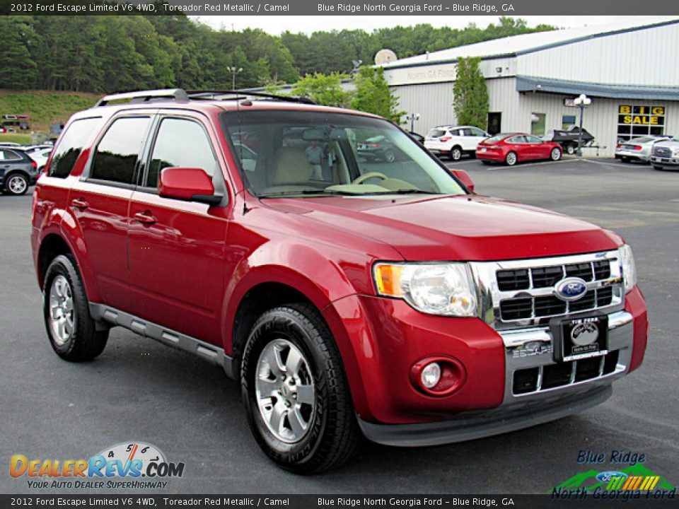 2012 Ford Escape Limited V6 4WD Toreador Red Metallic / Camel Photo #7