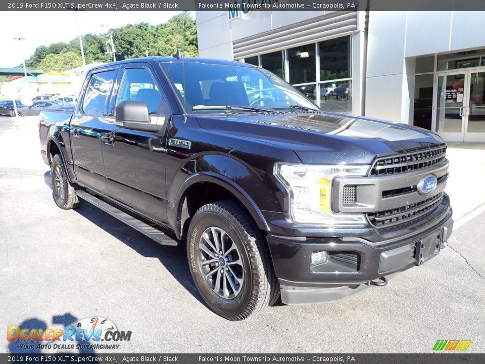 2019 Ford F150 XLT SuperCrew 4x4 Agate Black / Black Photo #8