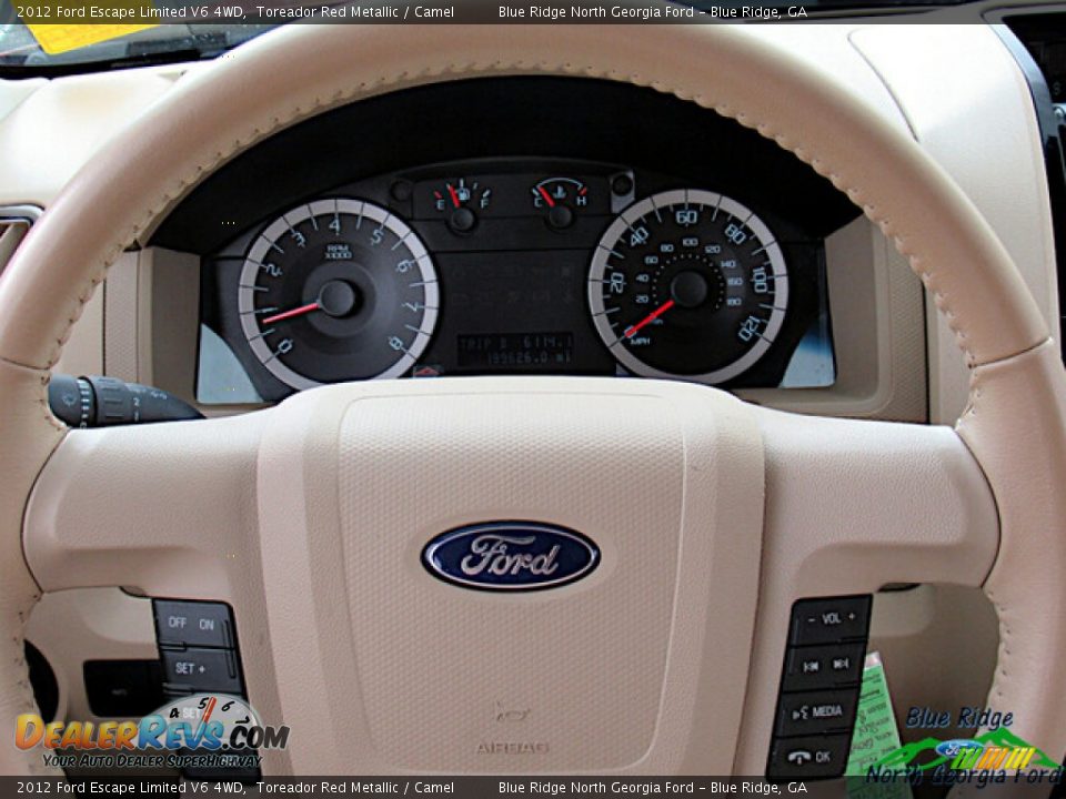 2012 Ford Escape Limited V6 4WD Toreador Red Metallic / Camel Photo #17