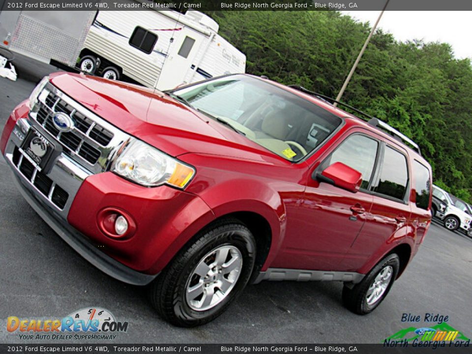 2012 Ford Escape Limited V6 4WD Toreador Red Metallic / Camel Photo #24