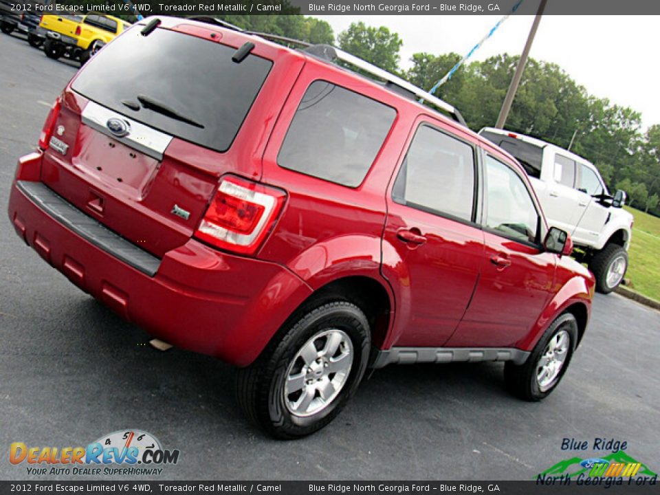 2012 Ford Escape Limited V6 4WD Toreador Red Metallic / Camel Photo #26
