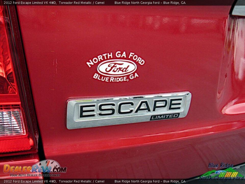 2012 Ford Escape Limited V6 4WD Toreador Red Metallic / Camel Photo #28