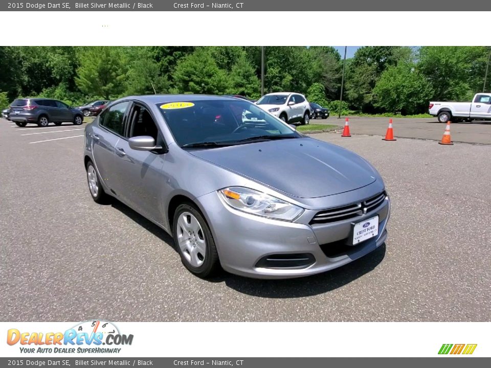 2015 Dodge Dart SE Billet Silver Metallic / Black Photo #1