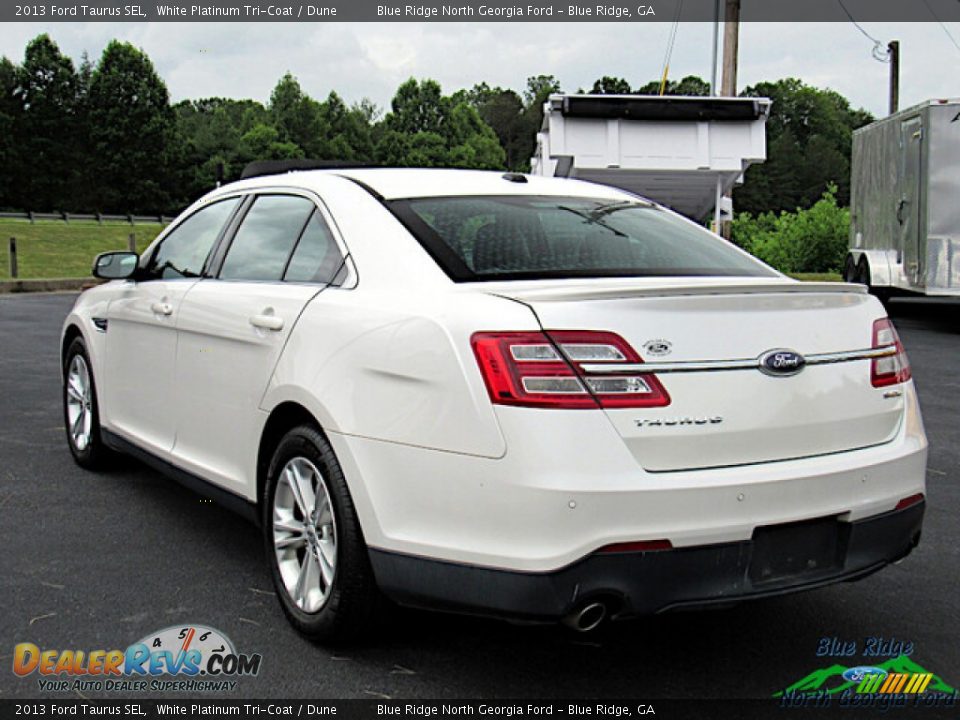 2013 Ford Taurus SEL White Platinum Tri-Coat / Dune Photo #3