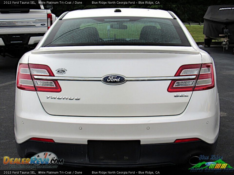 2013 Ford Taurus SEL White Platinum Tri-Coat / Dune Photo #4