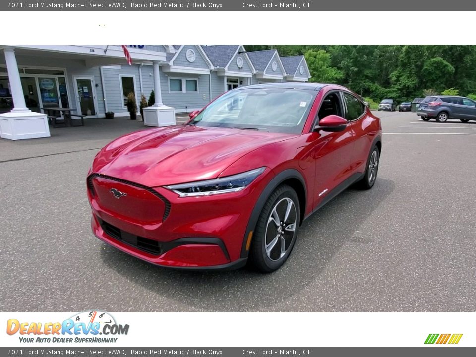 Rapid Red Metallic 2021 Ford Mustang Mach-E Select eAWD Photo #3