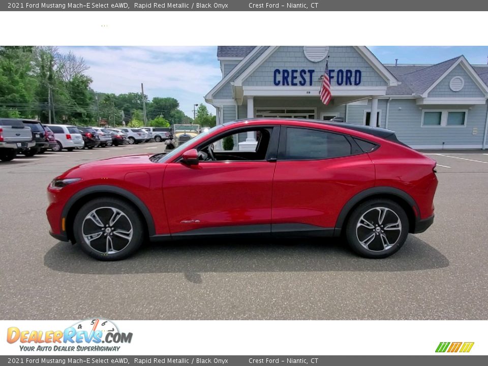 2021 Ford Mustang Mach-E Select eAWD Rapid Red Metallic / Black Onyx Photo #4