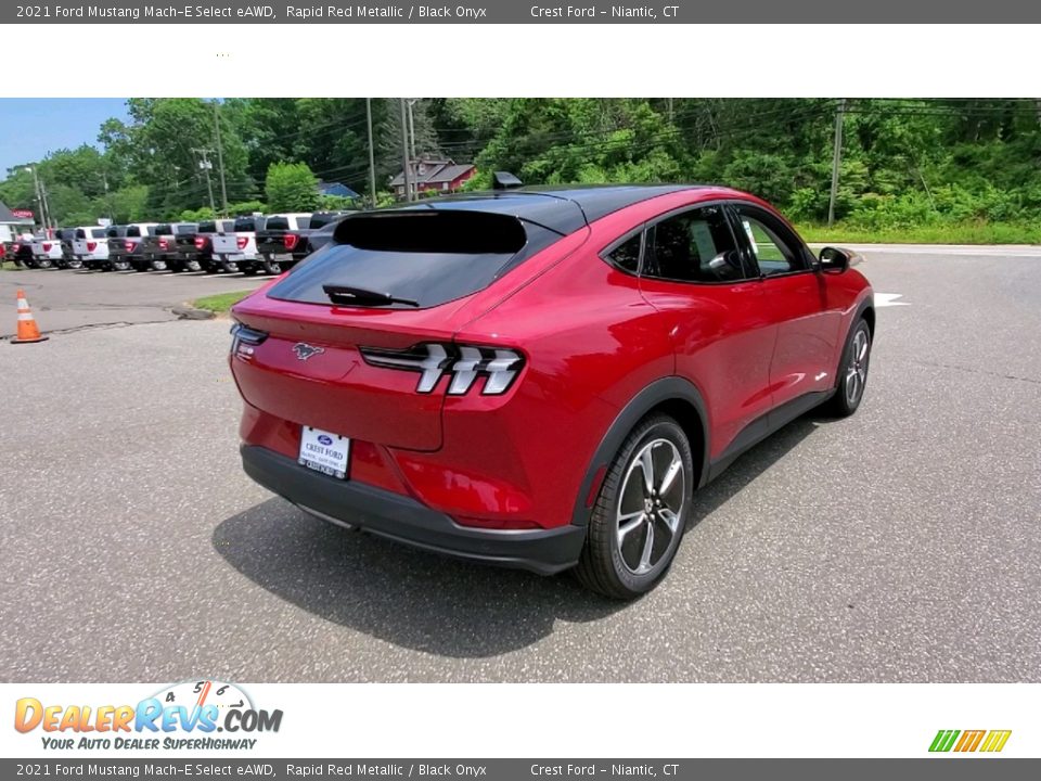 2021 Ford Mustang Mach-E Select eAWD Rapid Red Metallic / Black Onyx Photo #7