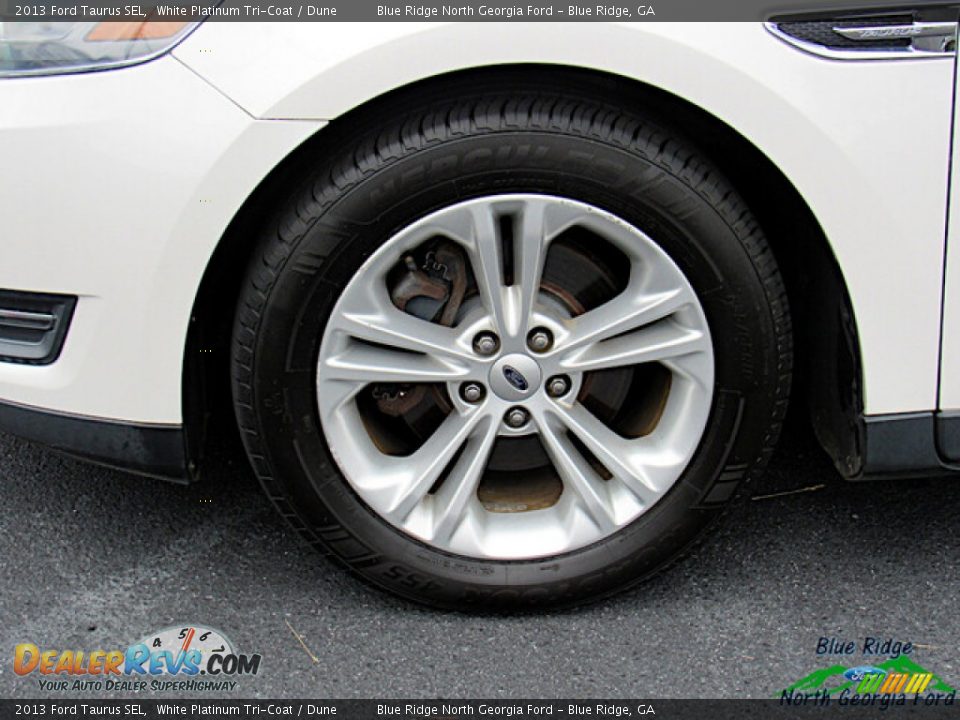 2013 Ford Taurus SEL White Platinum Tri-Coat / Dune Photo #9