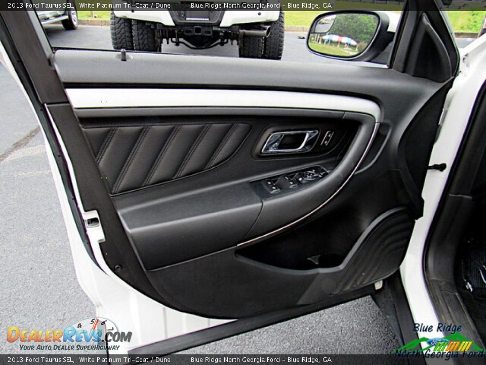 2013 Ford Taurus SEL White Platinum Tri-Coat / Dune Photo #10