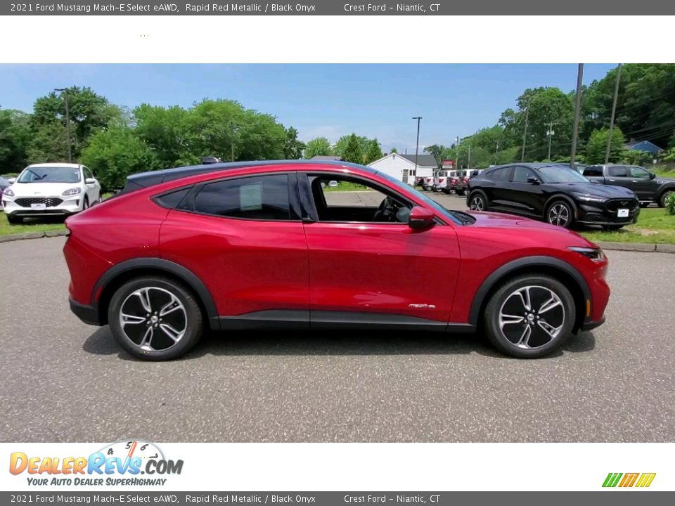 Rapid Red Metallic 2021 Ford Mustang Mach-E Select eAWD Photo #8