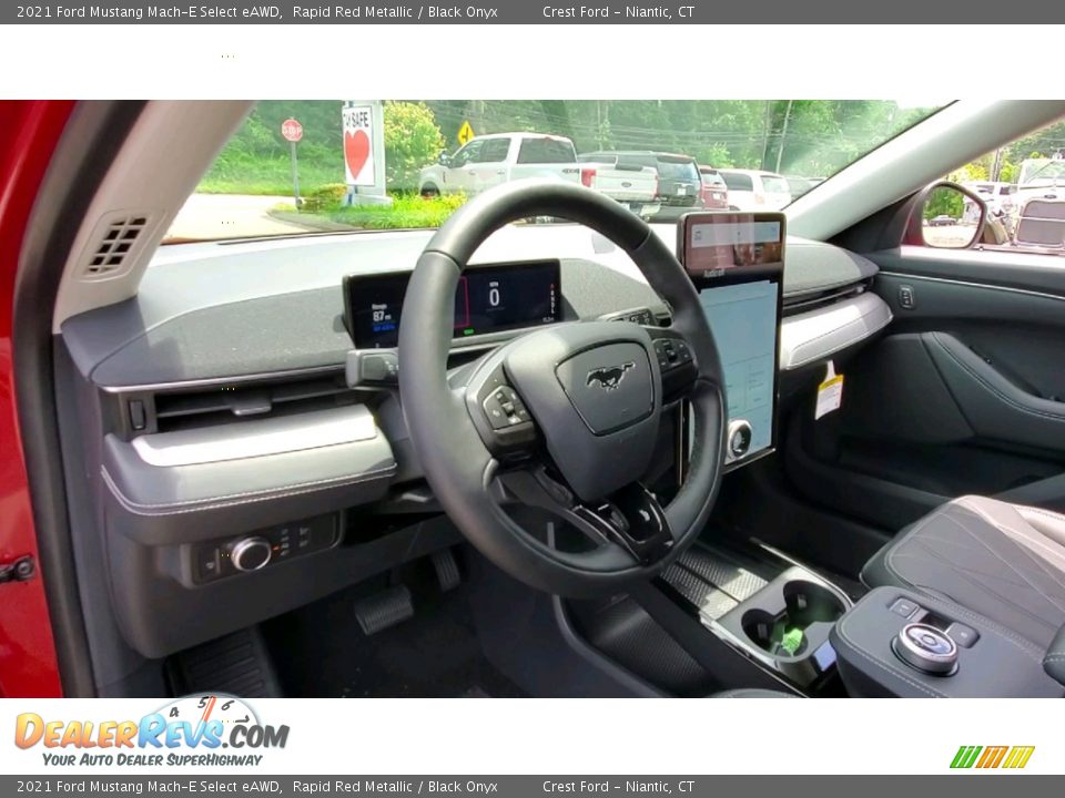 2021 Ford Mustang Mach-E Select eAWD Rapid Red Metallic / Black Onyx Photo #10
