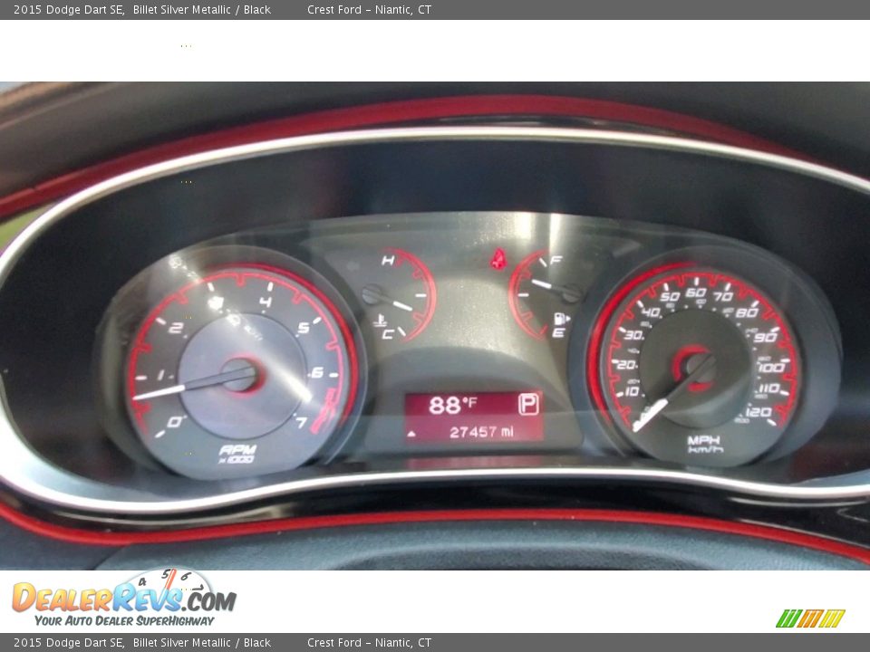 2015 Dodge Dart SE Billet Silver Metallic / Black Photo #13