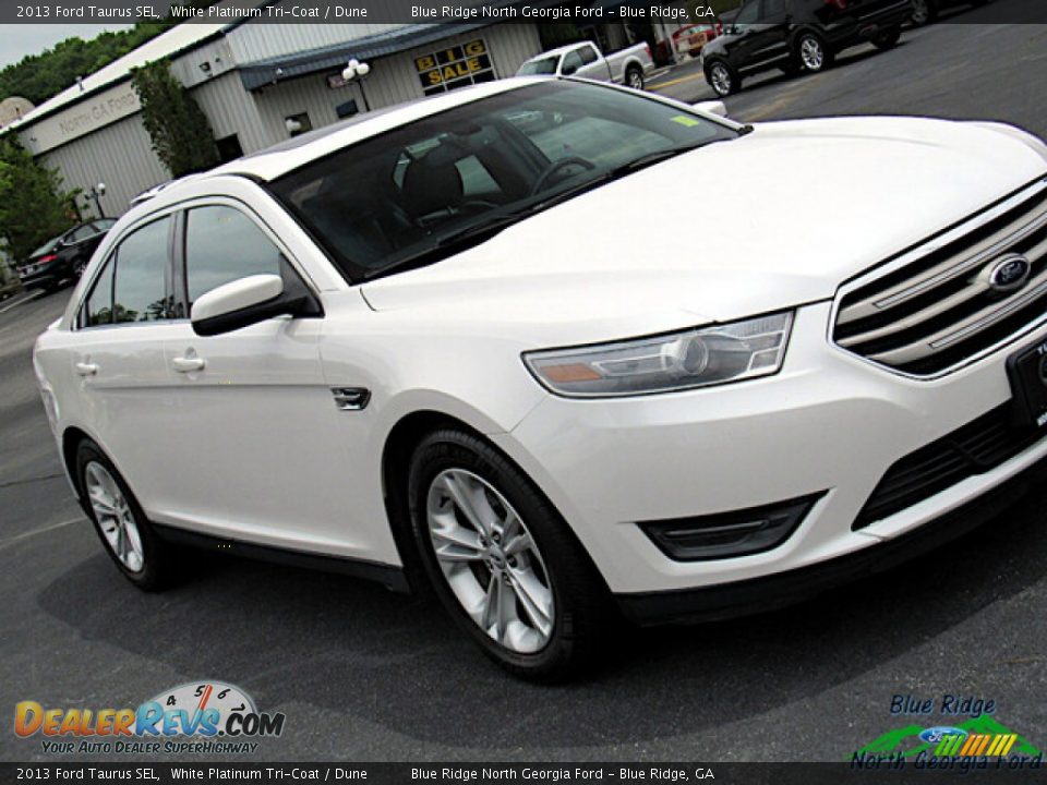 2013 Ford Taurus SEL White Platinum Tri-Coat / Dune Photo #26