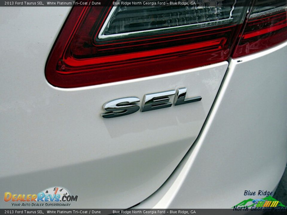 2013 Ford Taurus SEL White Platinum Tri-Coat / Dune Photo #30