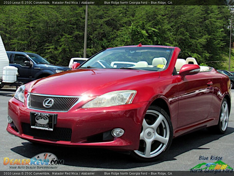 2010 Lexus IS 250C Convertible Matador Red Mica / Alabaster Photo #1