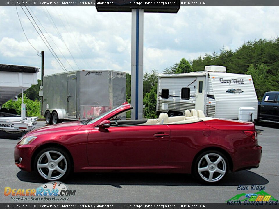 2010 Lexus IS 250C Convertible Matador Red Mica / Alabaster Photo #2