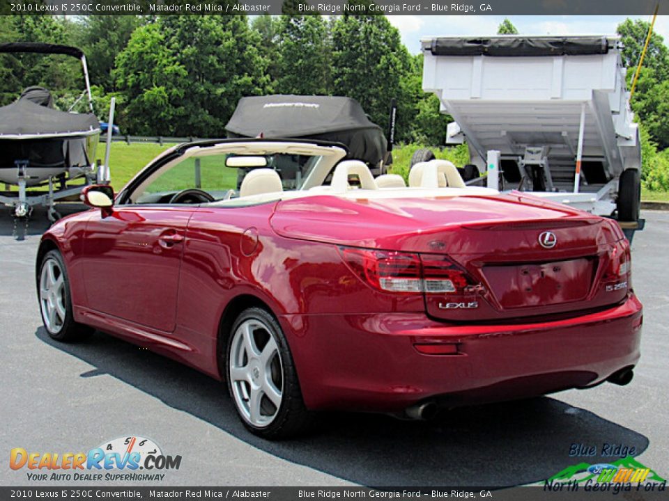 2010 Lexus IS 250C Convertible Matador Red Mica / Alabaster Photo #3