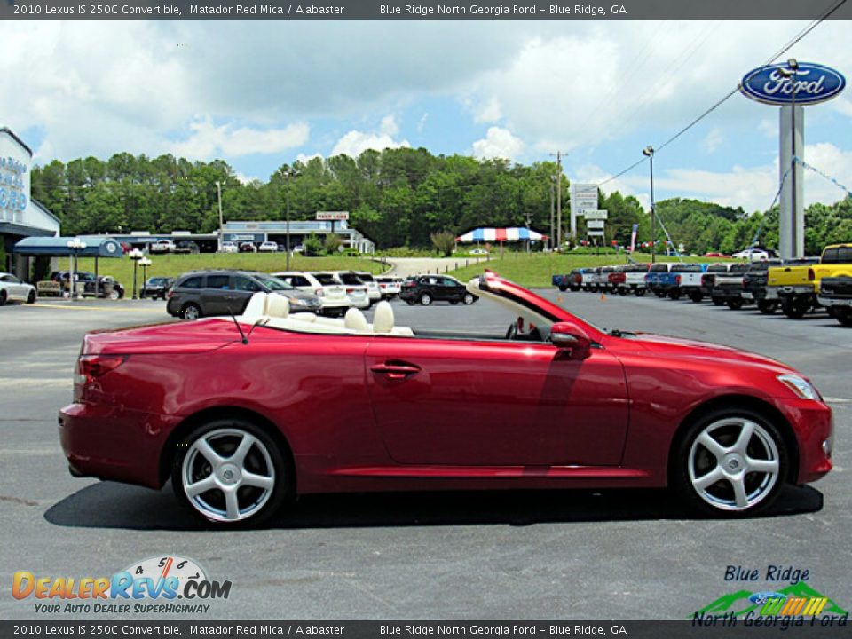 2010 Lexus IS 250C Convertible Matador Red Mica / Alabaster Photo #6