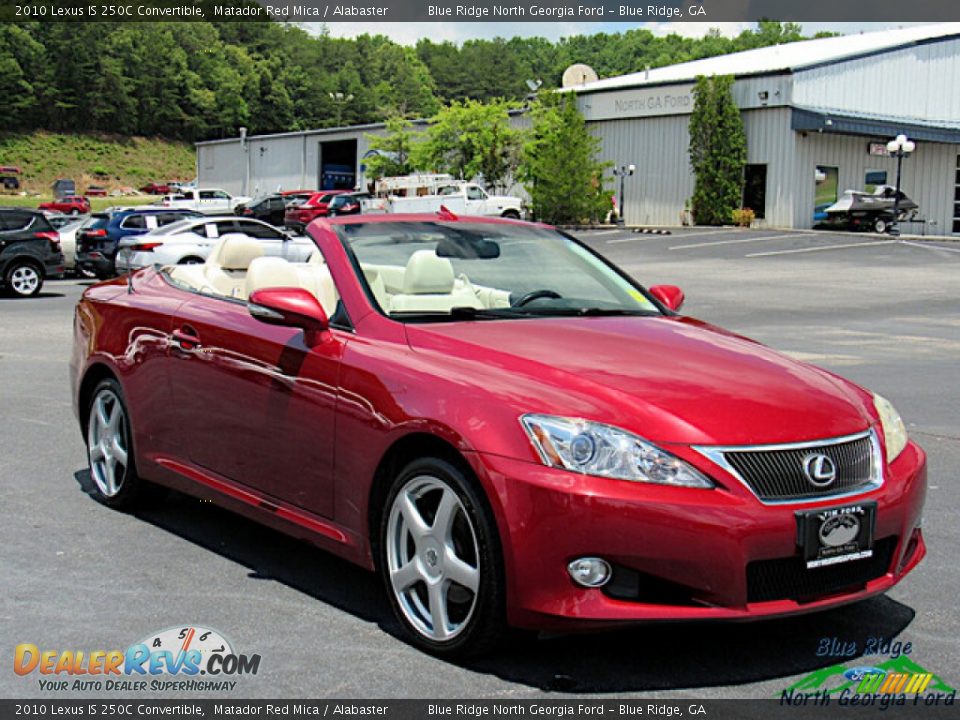 2010 Lexus IS 250C Convertible Matador Red Mica / Alabaster Photo #7