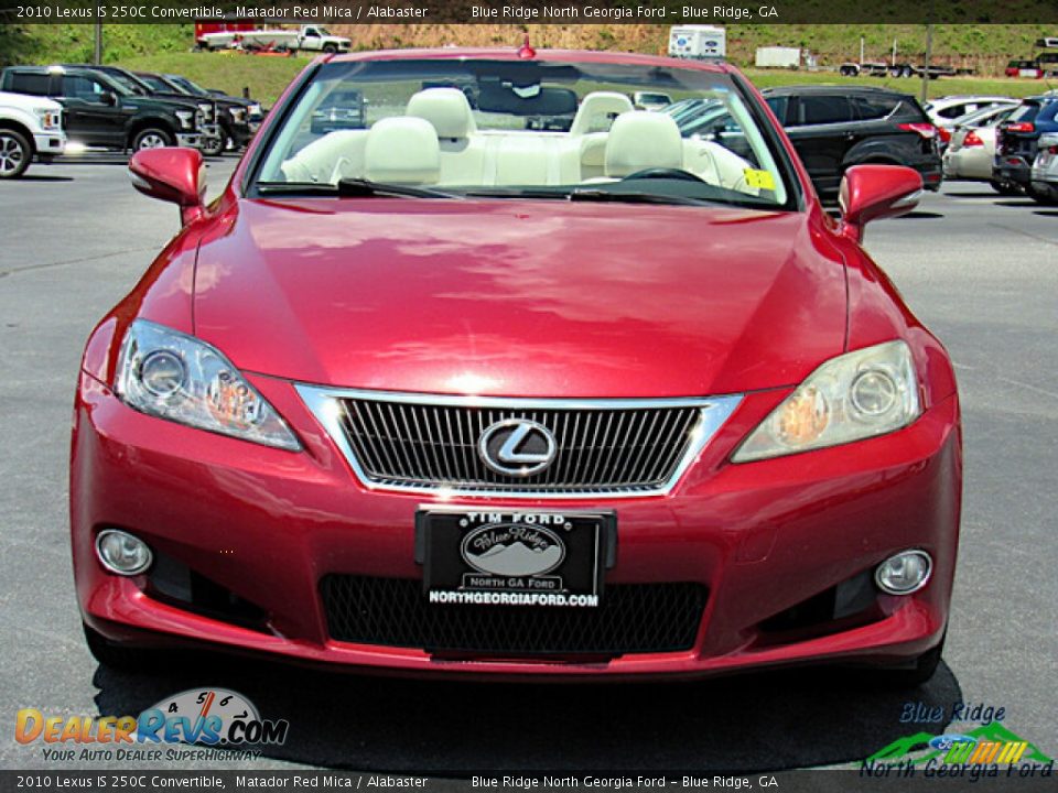 2010 Lexus IS 250C Convertible Matador Red Mica / Alabaster Photo #8