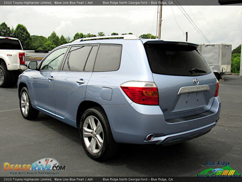 Wave Line Blue Pearl 2010 Toyota Highlander Limited Photo #3