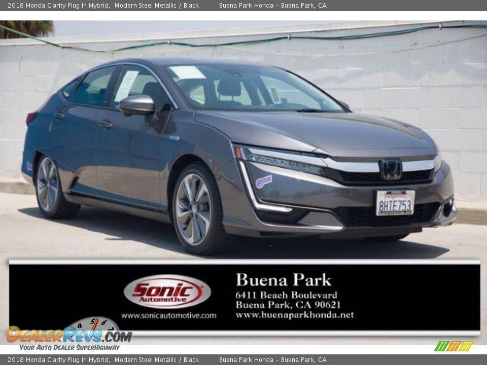 2018 Honda Clarity Plug In Hybrid Modern Steel Metallic / Black Photo #1