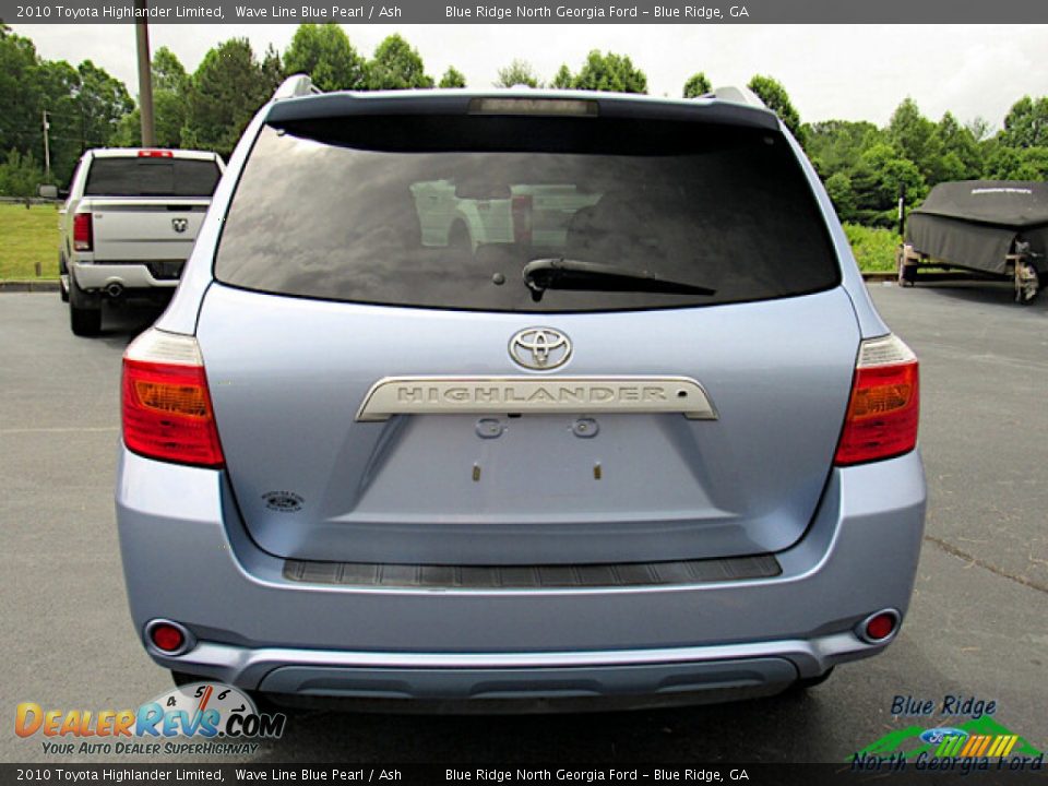 Wave Line Blue Pearl 2010 Toyota Highlander Limited Photo #4