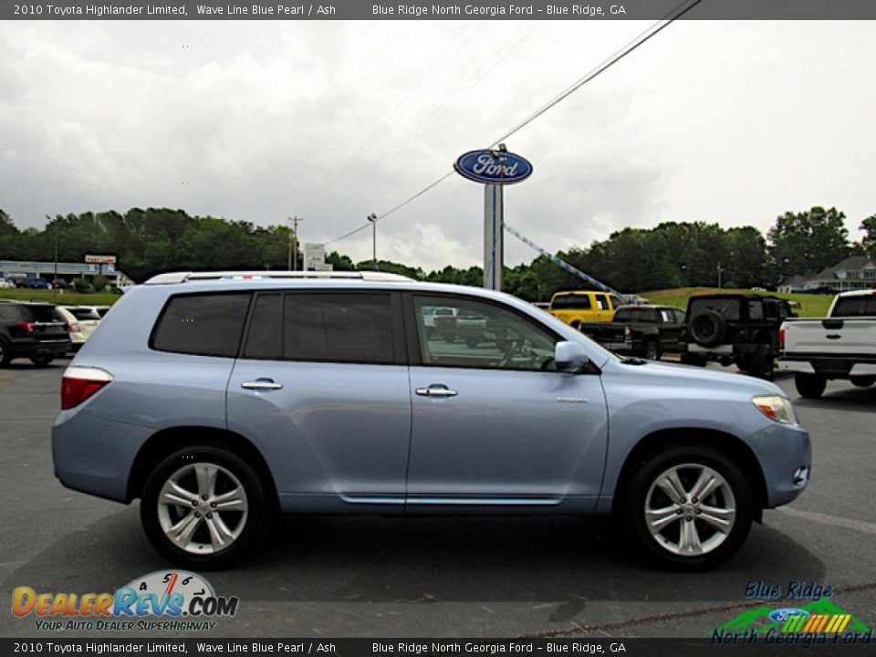 Wave Line Blue Pearl 2010 Toyota Highlander Limited Photo #6