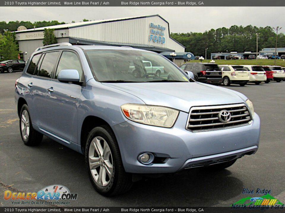 Wave Line Blue Pearl 2010 Toyota Highlander Limited Photo #7